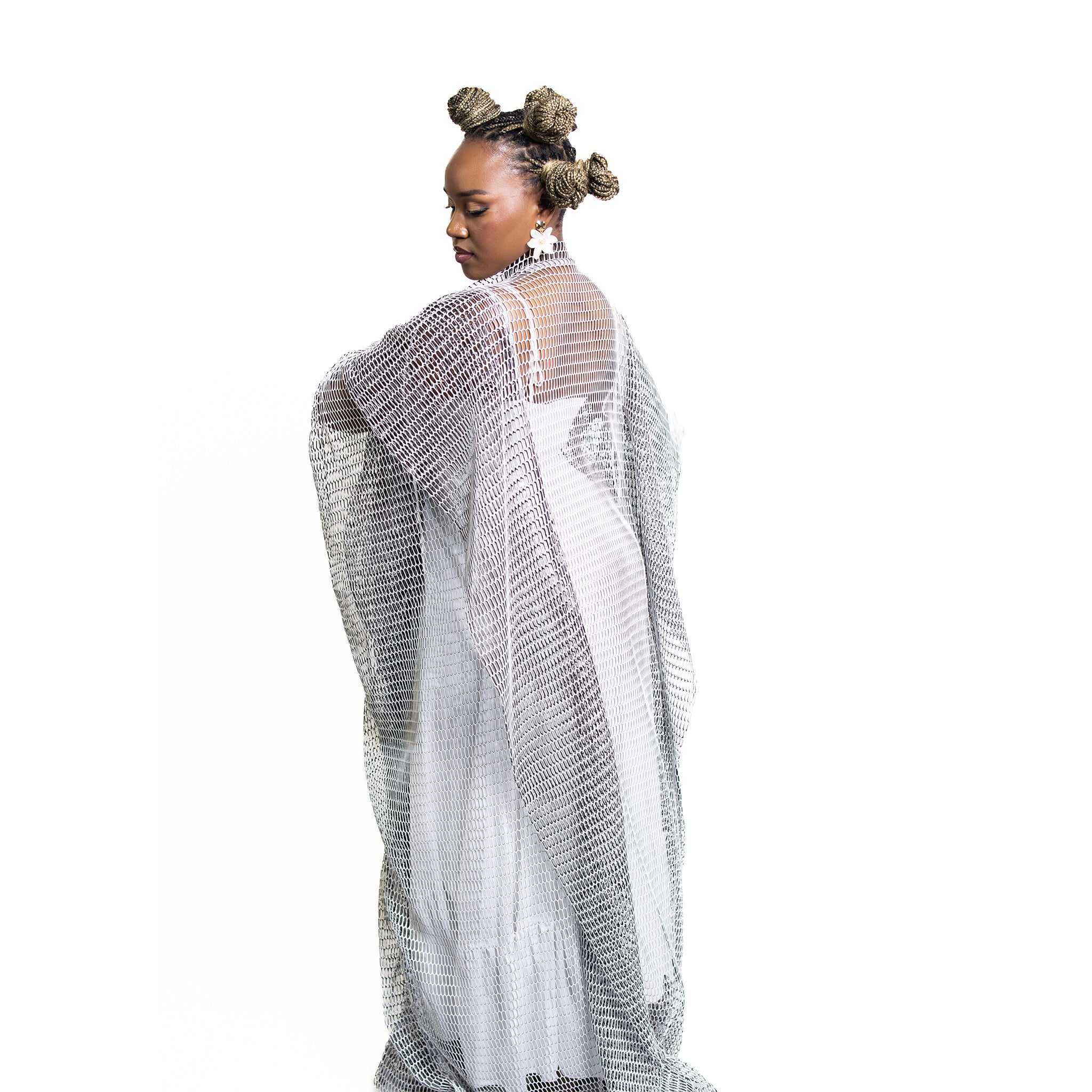 Nígbà yìí Agbádá (White 2pcs Set)