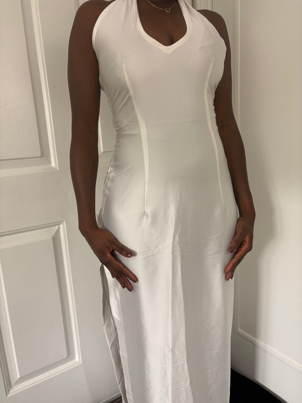 Nígbà yìí Agbádá (White Halter Dress)